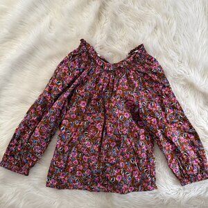 JCrew Flower Blouse